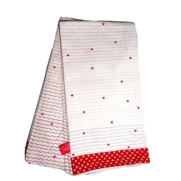 Isaac Mizrahi ALL YOU NEED IS LOVE Hedgehogs Kitchen Towels Sparkle Balloons NWT - Picture 2 of 3